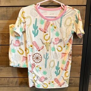 Little Sleepies Pink western Pajama Set